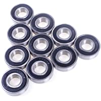 ANGEEK Rodamientos de bolas 6001 2RS de profundidad profunda- duraderos- multiusos- sellados- 12 x 28 x 8 mm- paquete de…